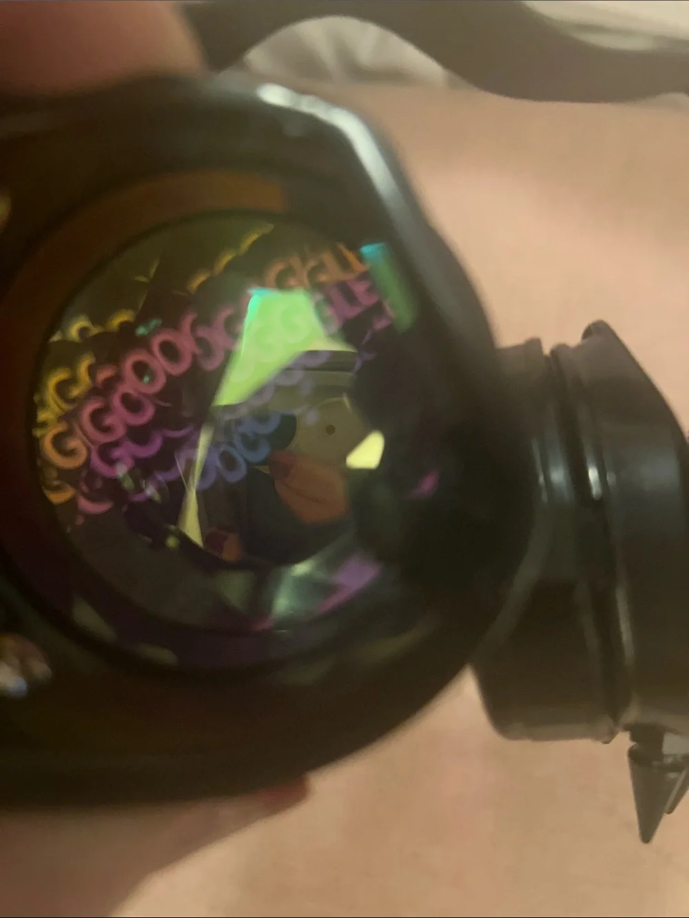 C.F. Goggle Black Iridescent Kaleidoscope Goggles! Fun!